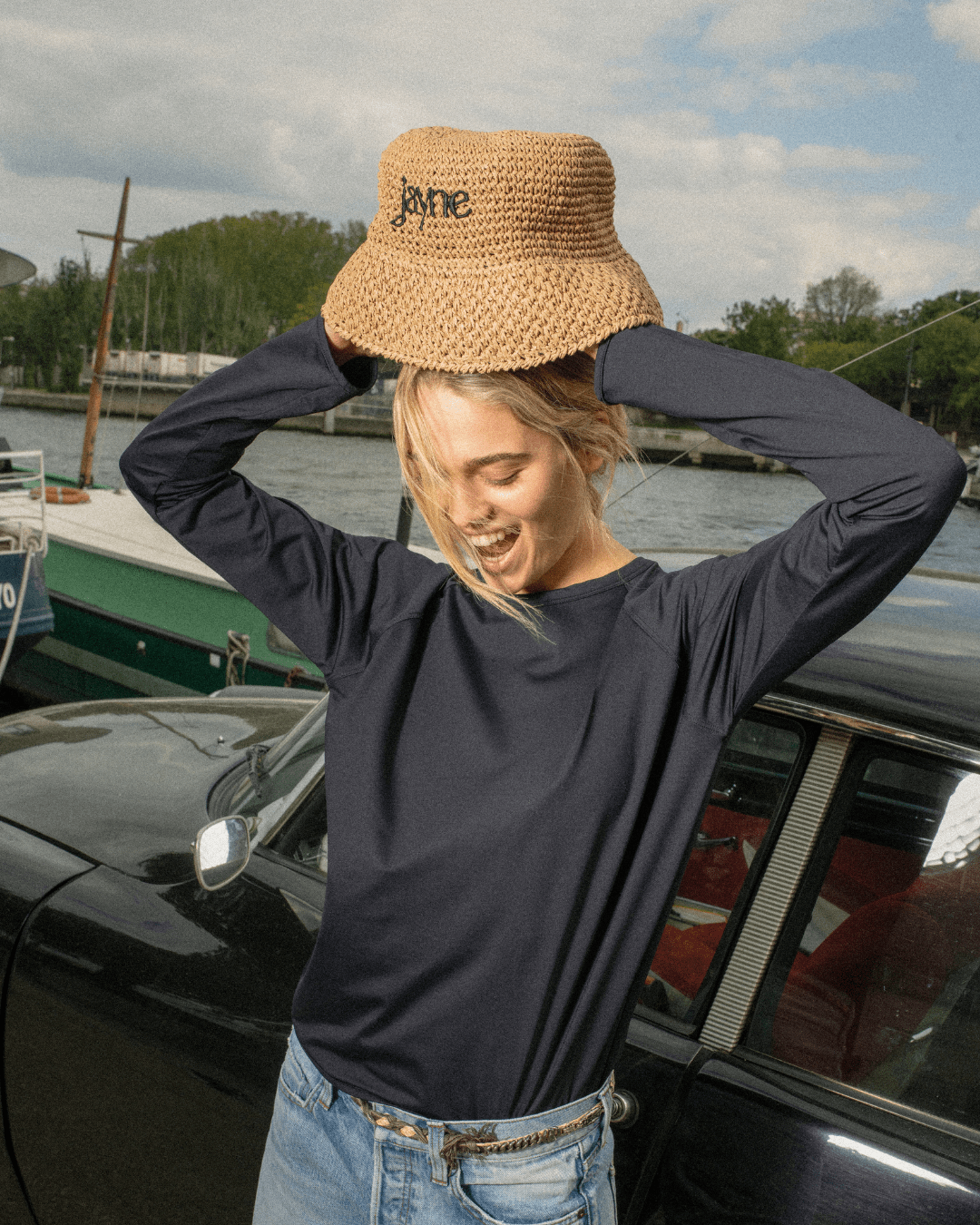 Haut Emma - Noir - JAYNE - Anti - UV - certifié UPF 50+ - fabriqué en France