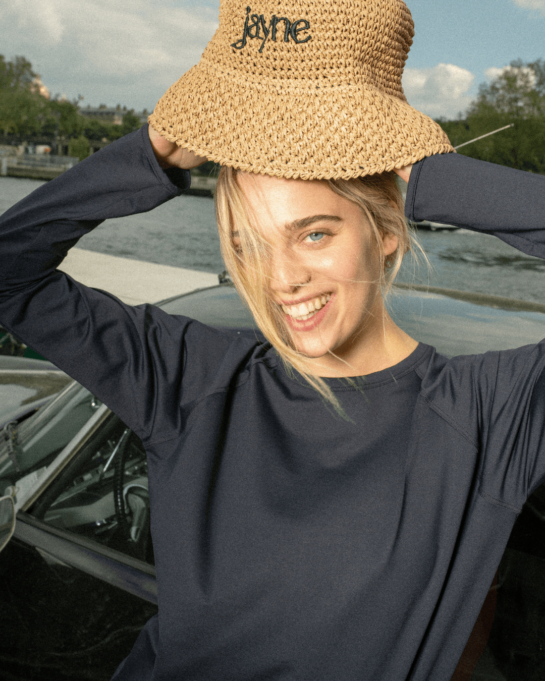 Haut Emma - Noir - JAYNE - Anti - UV - certifié UPF 50+ - fabriqué en France