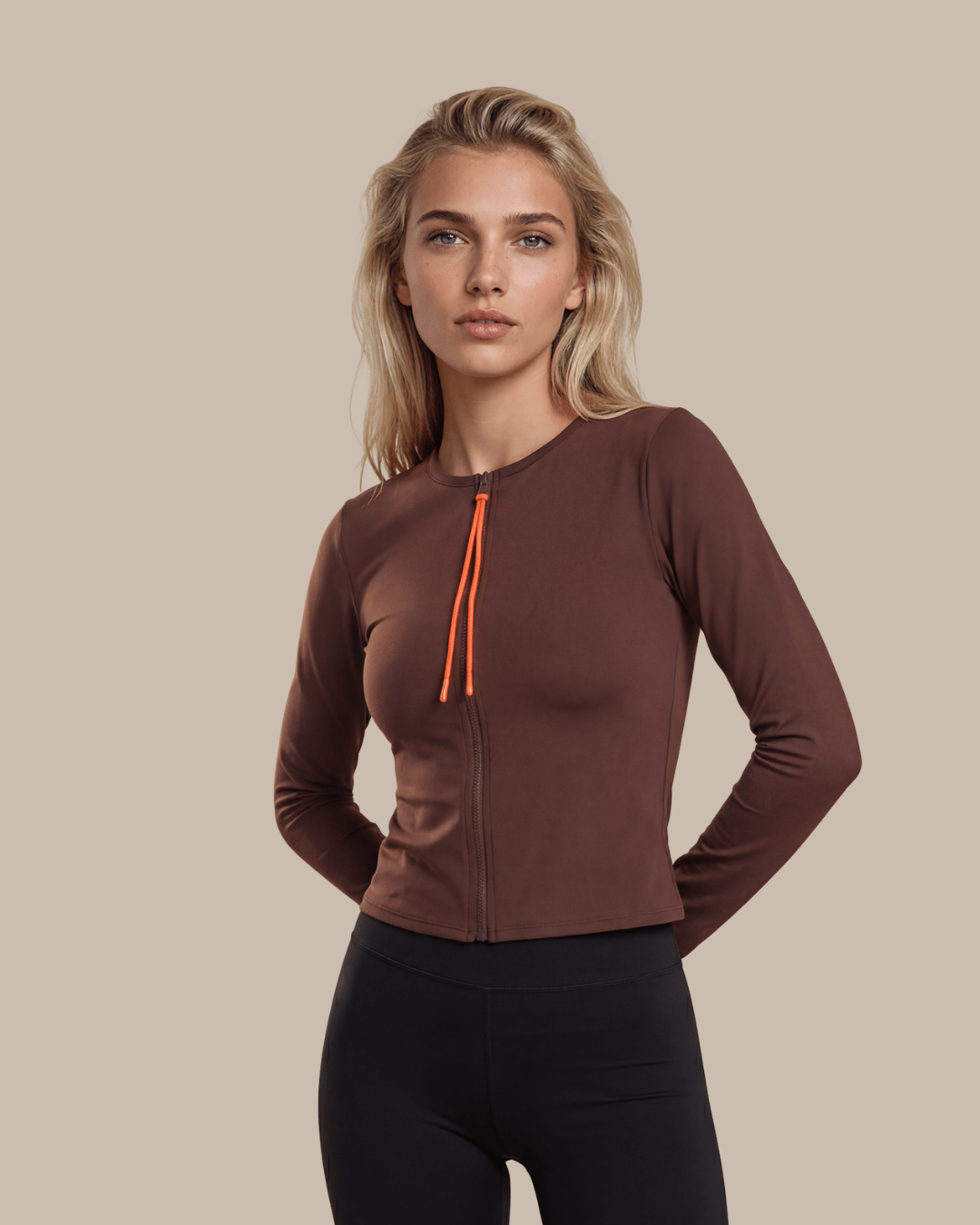 Veste Anti-UV Alice - Chocolat - JAYNE - Anti-UV - certifié UPF 50+ - fabriqué en France